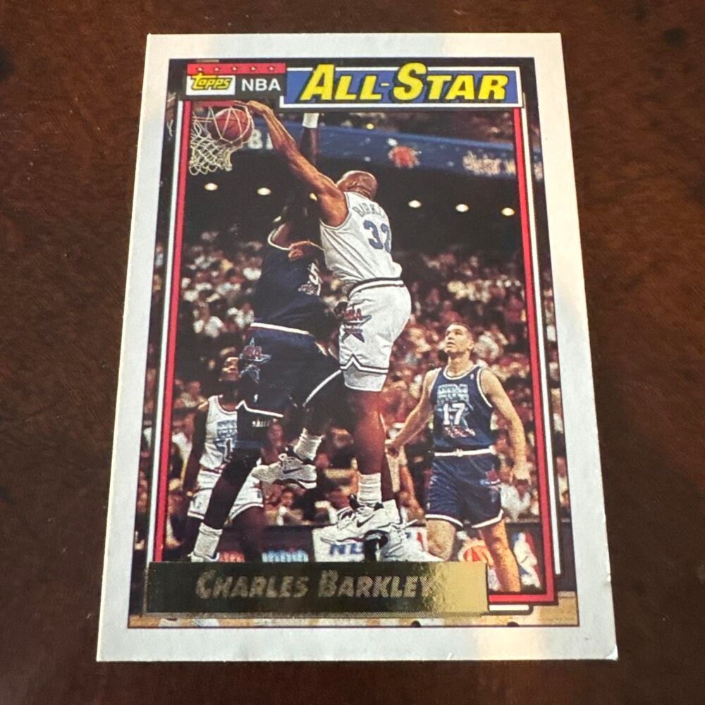 Vintage Charles Barkley 1992 Topps Gold All Star card